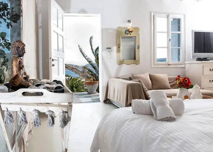 Manu Mykonos Exclusive Luxury Beachside With Private Pool By Quality Brand וילה *